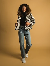 ONLY EMILY ALL OVER PRINT YEDDY JACKET - DÉSTOCKAGE