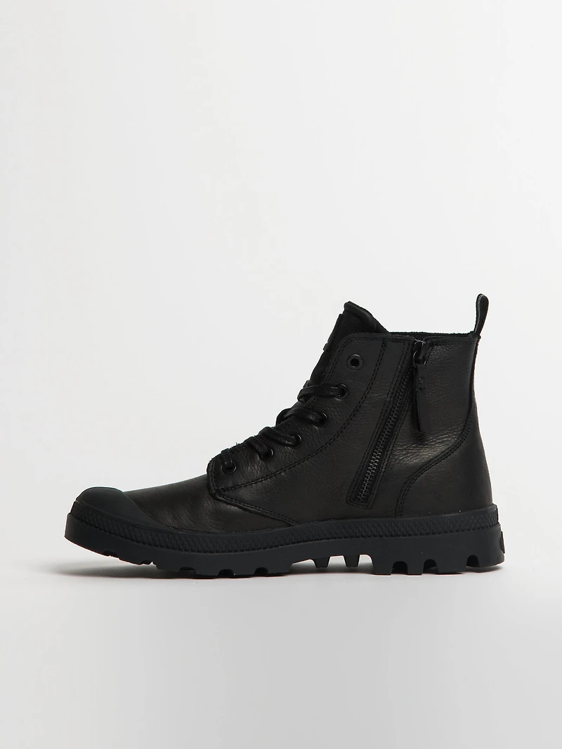 MENS PALLADIUM PAMPA ZIP LEATHER ESSENTIAL - CLEARANCE