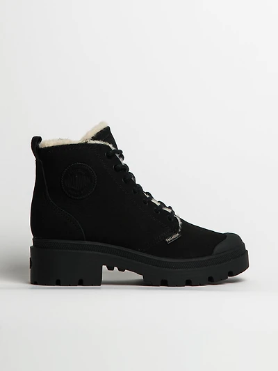 ZIP EN NUBUCK DOUBLÉ LAINE PALLABASE PALLADIUM FEMME - LIQUIDATION