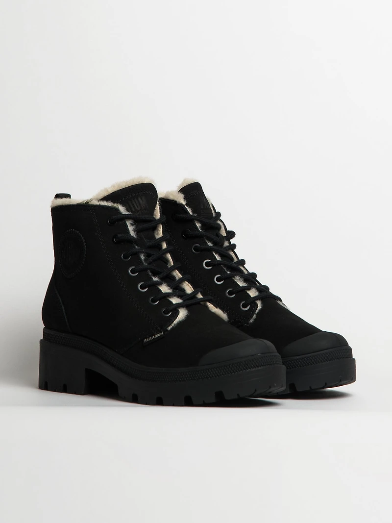 ZIP EN NUBUCK DOUBLÉ LAINE PALLABASE PALLADIUM FEMME - LIQUIDATION