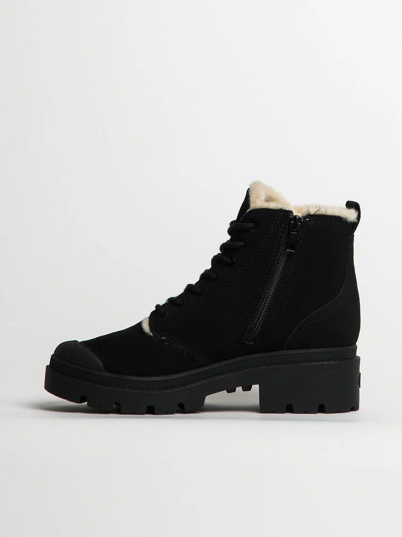 ZIP EN NUBUCK DOUBLÉ LAINE PALLABASE PALLADIUM FEMME - LIQUIDATION