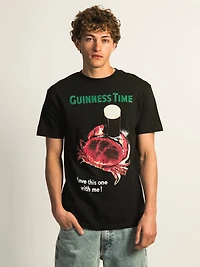 GUINNESS CRAB BEER T-SHIRT - BLACK