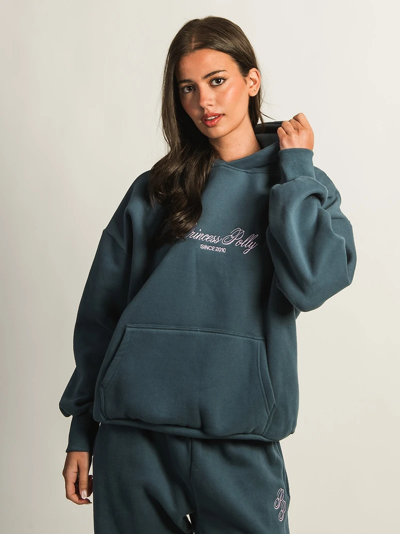 SWEATSHIRT PRINCESS POLLY HOODED SCRIPT