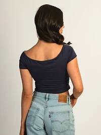 PRINCESS POLLY SERENDIPIA OTS GRAPHIC TOP