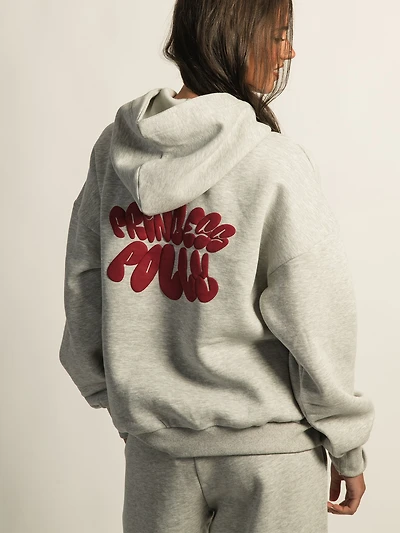 PRINCESS POLLY BUBBLE TEXT PULL OVER HOODIE