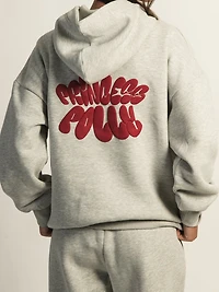 PRINCESS POLLY BUBBLE TEXT PULL OVER HOODIE