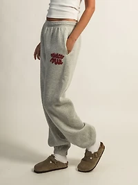 PRINCESS POLLY BUBBLE SWEATPANTS - HEATHER GREY