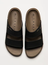 REEF OASIS DOUBLE-UP SANDALES POUR HOMMES - FOSSIL/BLACK