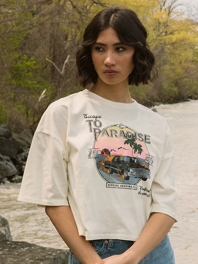 RIP CURL T-SHIRT ESCAPE AU PARADIS - DÉGAGEMENT