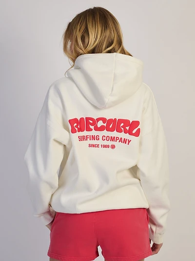 RIP CURL SURF PUFF HERITAGE HOODIE - CAYENNE