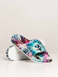 WOMENS ROXY SLIPPY PRINT SLIDE SANDAL - CLEARANCE