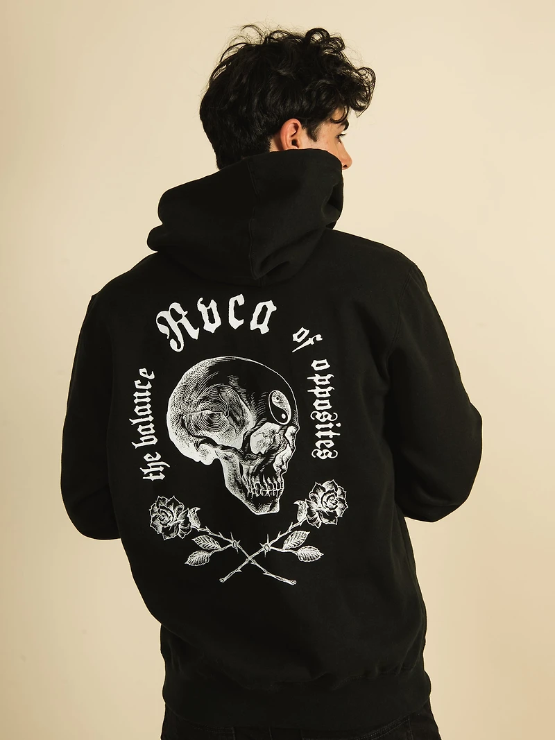 RVCA OPPOSITE SKULLS HOODIE - CLEARANCE