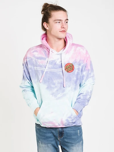 SANTA CRUZ CLASSIC DOT TIE DYE PULLOVER HOODIE - CLEARANCE