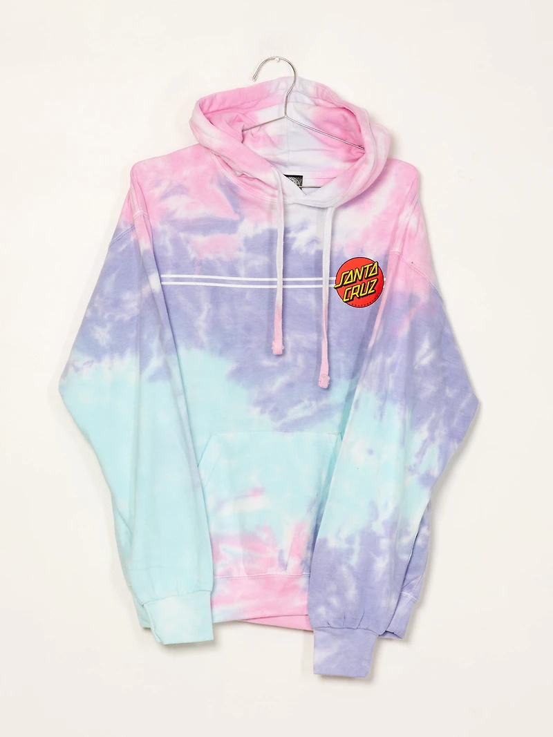 SANTA CRUZ CLASSIC DOT TIE DYE PULLOVER HOODIE - CLEARANCE