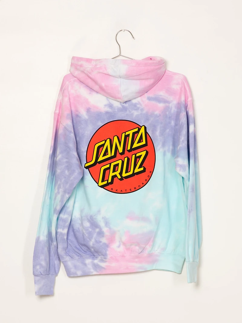 SANTA CRUZ CLASSIC DOT TIE DYE PULLOVER HOODIE - CLEARANCE