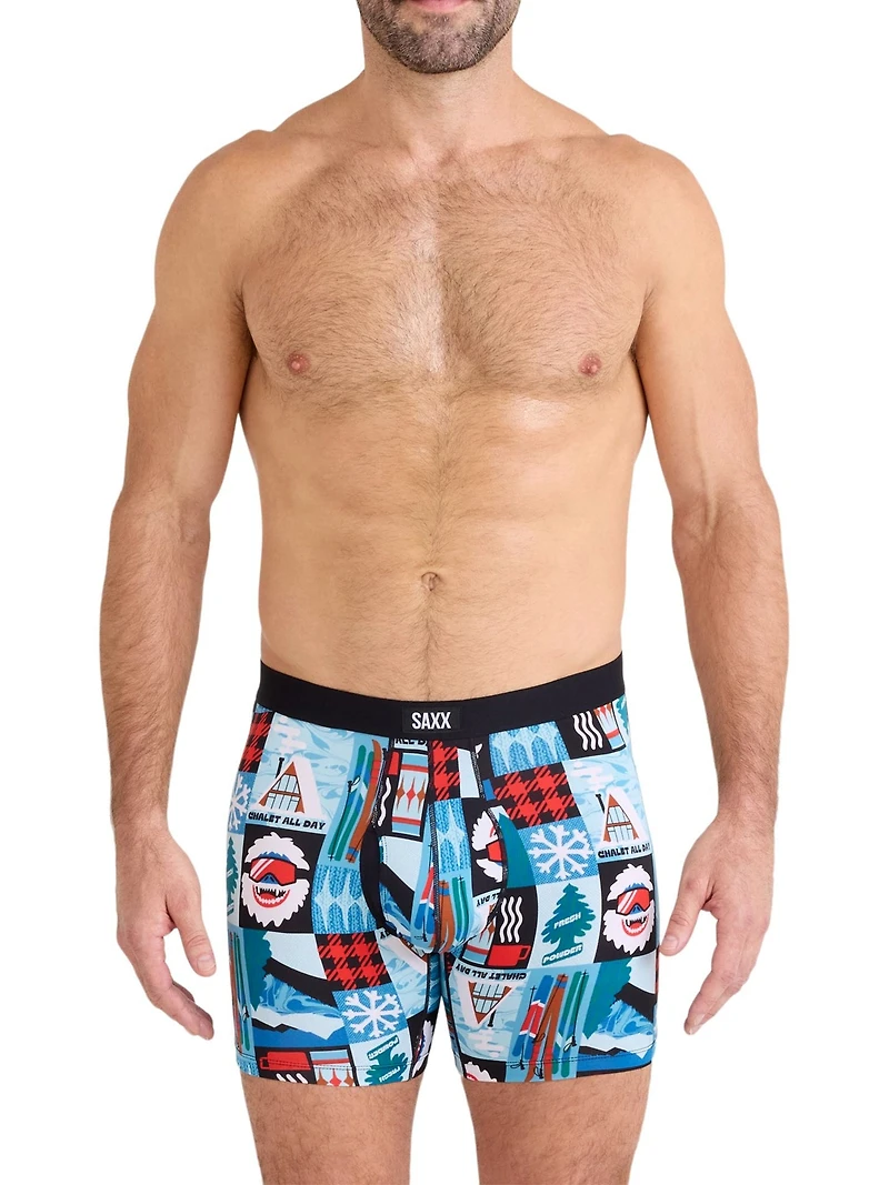 BOXER SAXX CHALET ALL DAY - BLEU