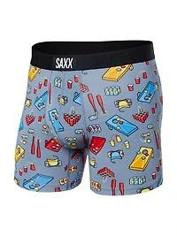 SAXX VIBE BOXER BRIEF- BEER OLYMPICS GRIS - CLEARANCE