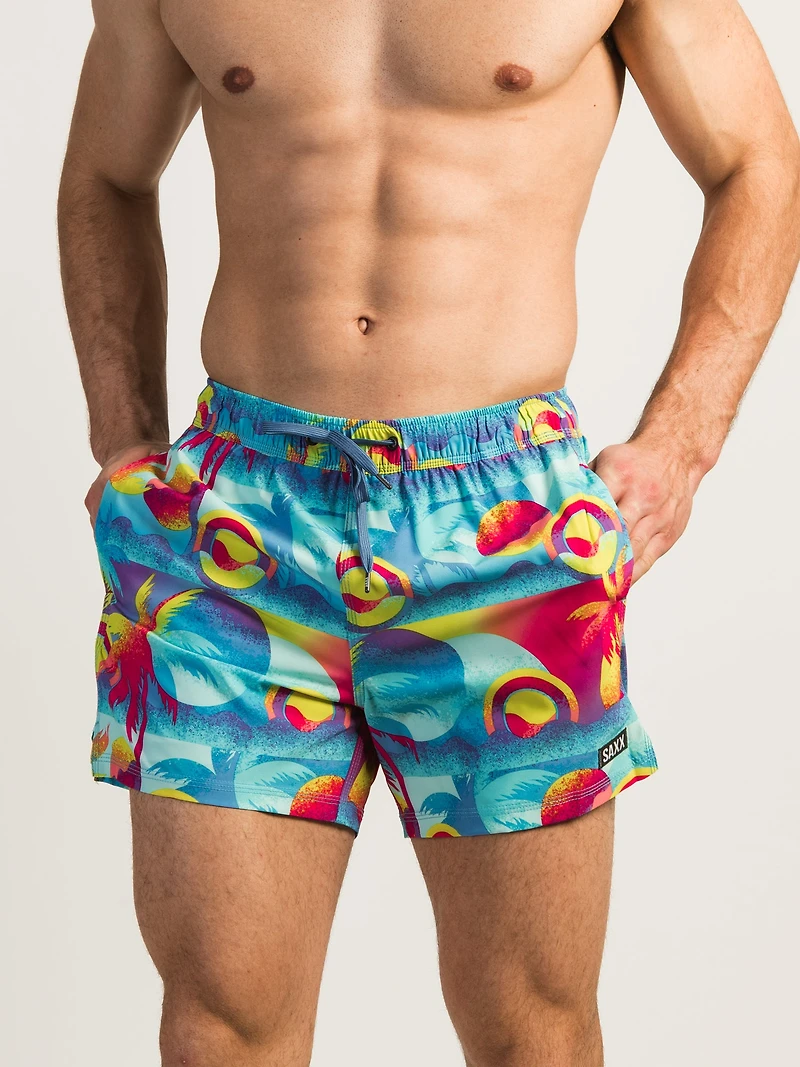 SAXX OH BUOY 2IN1 5" SHORT VOLLEY - RÉTRO LIQUIDATION