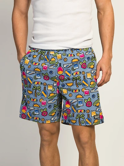 SAXX GO COASTAL 2IN1 VOLLEY SHORT - BLEU
