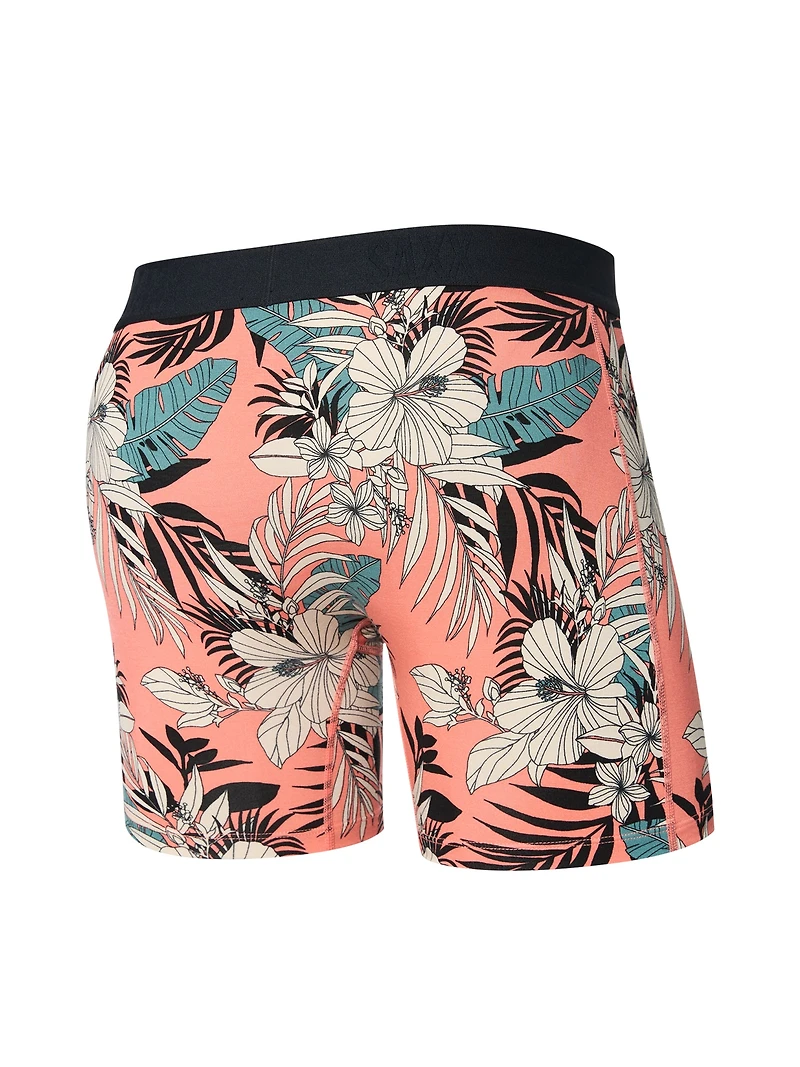 SAXX VIBE EXTRA BOXER BRIEF - HIBISCUS JNGLE