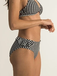 SKINNY DIP VICHY MID RISE RUFFLE BOTTOM - CLEARANCE