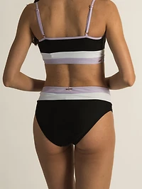 SKINNY DIP HIGH WAIST COLOUR BLOCK BOTTOM - CLEARANCE