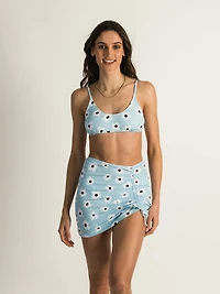 SKINNY DIP BIG DAISY SCRUNCH SKIRT - CLEARANCE