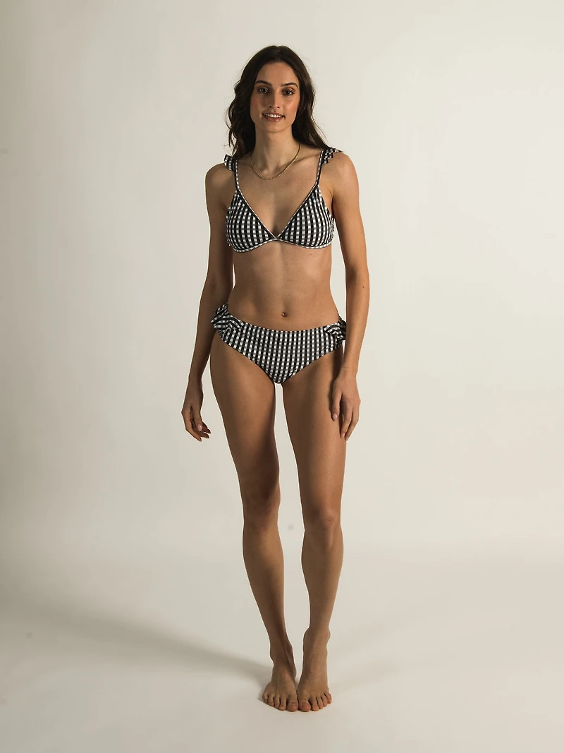 SKINNY DIP VICHY RUFFLE BRALETTE - CLEARANCE