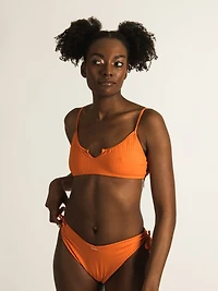 SKINNY DIP SUNTAN V SCOOP RIBBED BRALETTE - CLEARANCE