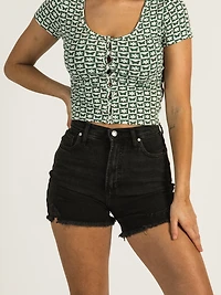 SILVER JEANS HIGHRISE 90's BAGGY SHORT