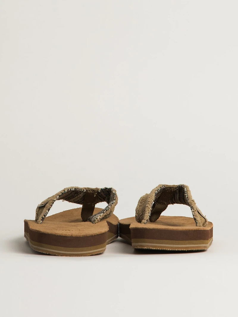 MENS SANUK FRAID NOT SANDALS - NATURAL
