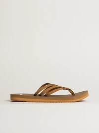 WOMENS SANUK YOGA SANDY II SANDALS - TOBACCO BROWN