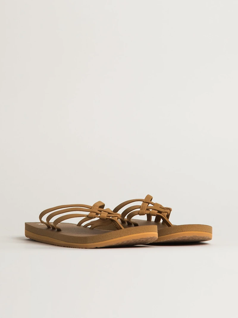 SANDALES SANUK YOGA SANDY II POUR FEMMES - BRUN TABAC