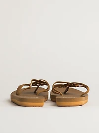 WOMENS SANUK YOGA SANDY II SANDALS - TOBACCO BROWN