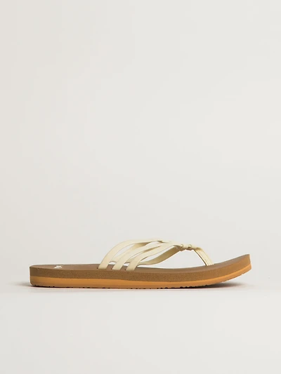 SANDALES SANUK YOGA SANDY II POUR FEMMES - TAN/WHITE