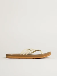 SANDALES SANUK YOGA SANDY II POUR FEMMES - TAN/WHITE