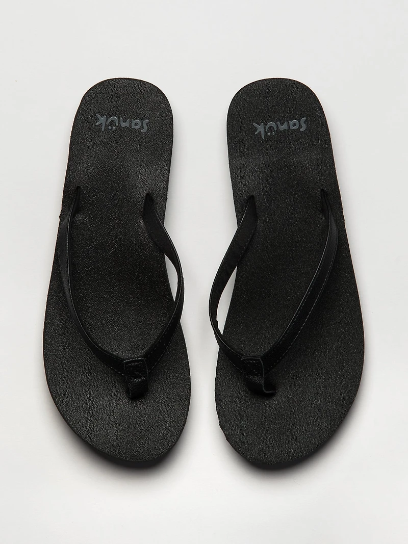 WOMENS SANUK YOGA JOY II SANDALS - BLACK