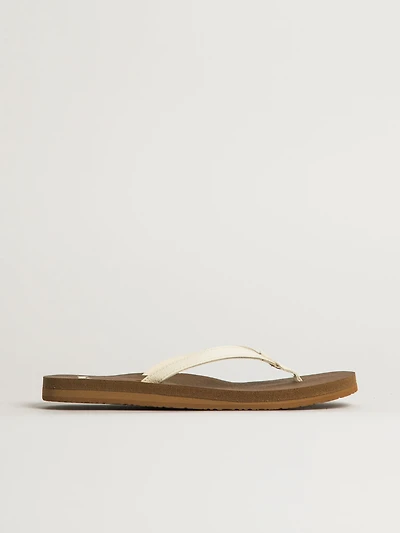 WOMENS SANUK YOGA JOY II SANDALS - WHITE