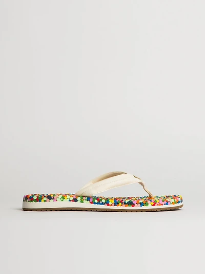 SANDALES SANUK BUBBLECUSH POUR FEMMES - CONFETTI ARC-EN-CIEL