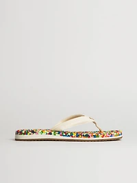 SANDALES SANUK BUBBLECUSH POUR FEMMES - CONFETTI ARC-EN-CIEL