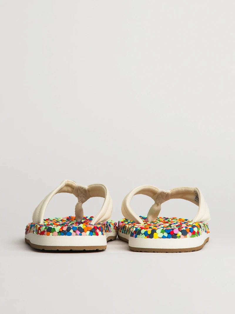 SANDALES SANUK BUBBLECUSH POUR FEMMES - CONFETTI ARC-EN-CIEL