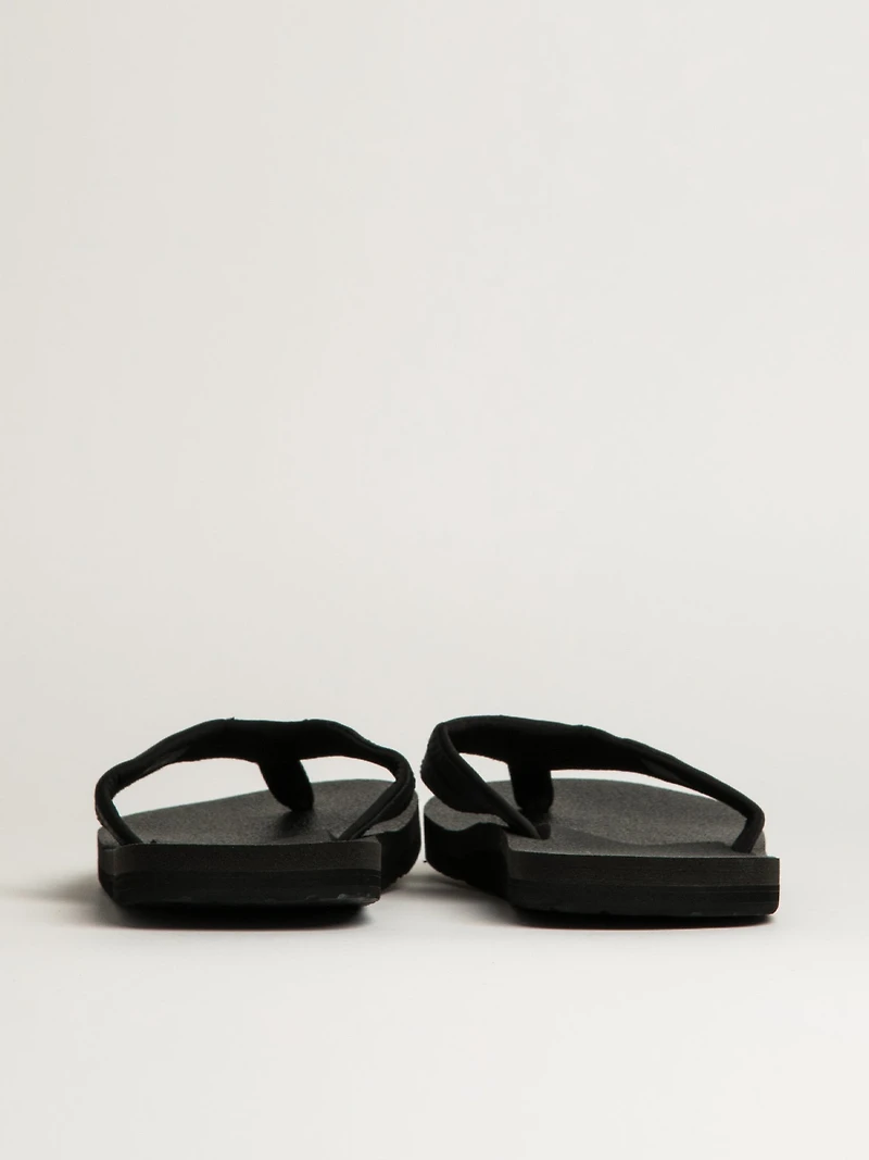 MENS SANUK BEER COZY IV SANDALS - BLACK