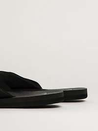 MENS SANUK BEER COZY IV SANDALS - BLACK