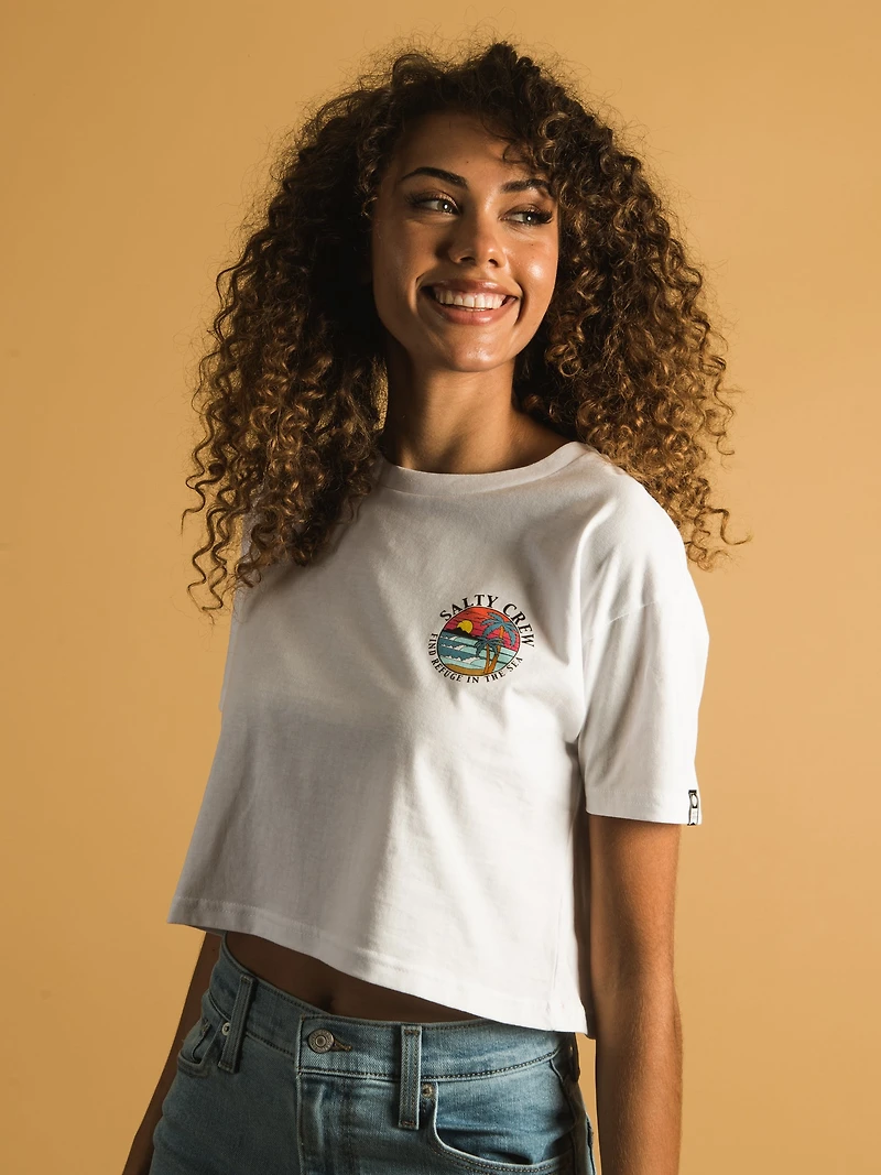 SALTY CREW PARADISE CROP T-SHIRT - DESTOCKAGE