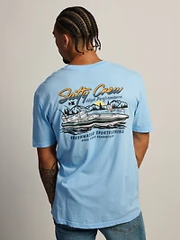 T-SHIRT SALTY CREW FLAT DECK - CIEL