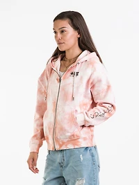 SWEAT À CAPUCHE ZIPPÉ ALPHA TIE DYE POUR FEMMES