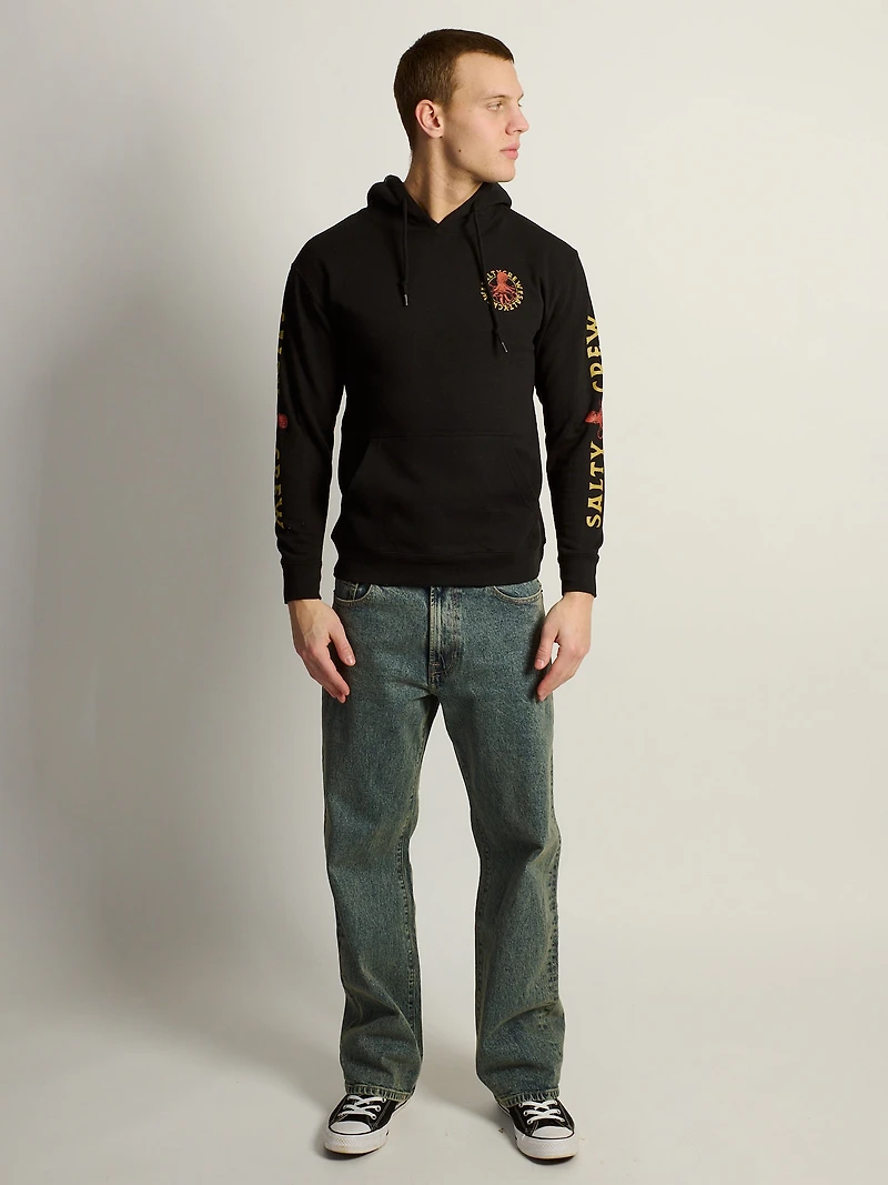 SALTY CREW TENTACLES PULL OVER HODDIE - NOIR