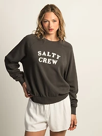 SALTY CREW FIRST MATE APPLIQUE CREWNECK