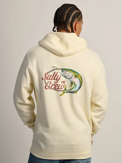 SALTY CREW YELLOW TAILED PULL OVER HOODIE - BONE