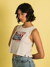 SALTY CREW AHOY CROPPED TANK - CLEARANCE
